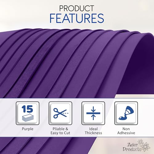 Purple EVA Foam Sheets for Crafts