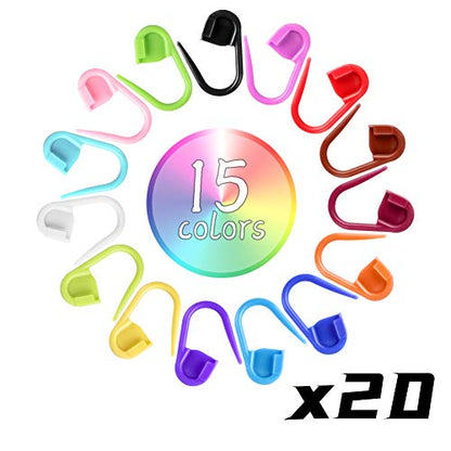 Crochet Stitch Markers 315PCS Stitch Markers for Crocheting Knitting (315 Count)