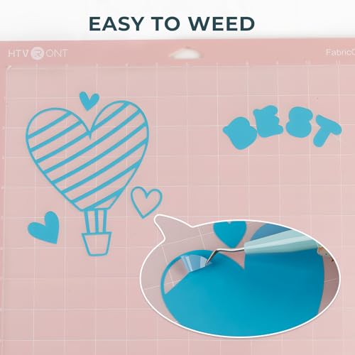 Light Blue Permanent Vinyl 12 Pack 12"x12" Compatible with Cricut (12 Count)