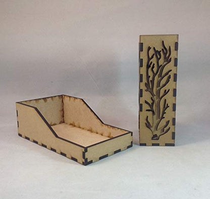 Owl Mini Dice Tower v1 Smoke Acrylic Window Laser Cut MDF Unique Gift