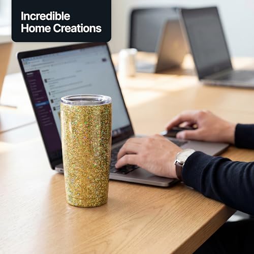 Craft Glitter Shaker Gold Holographic 110g Fine (4.6 Ounce)