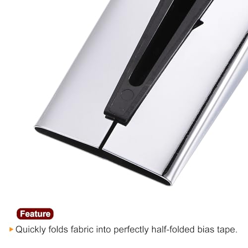 Bias Tape Maker Kit 50mm Single and Double Fold Fabric Bias Binding Maker Sew Tool for Fabric Quilting Sewing Crafting DIY