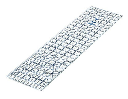 TrueCut Rectangle 24.5" x 6.5" Quilting Ruler with Track and Guide for Straight Cuts