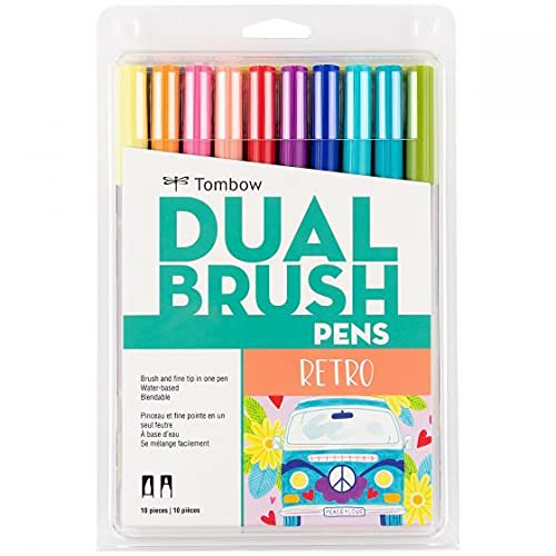 Dual Brush Pen Art Markers (10 Count)