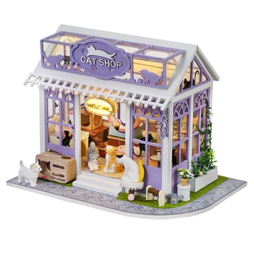 DIY Miniature Dollhouse Kit with Furniture Plus Dust Proof & Music Movement