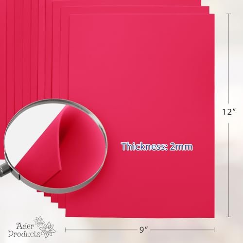 Hot Pink EVA Foam Sheets for Crafts