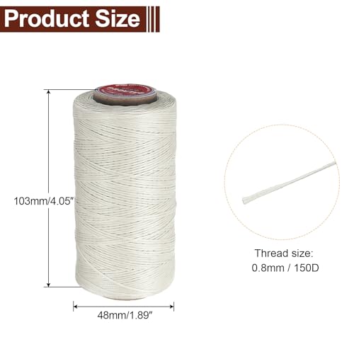 Flat Leather Sewing Waxed Thread