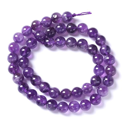 32pcs 12mm AAA Natural Amethyst Beads Crystal Energy Healing Power Stone Beadsfor Jewelry Making DIY Bracelet Necklace Accessories 15"