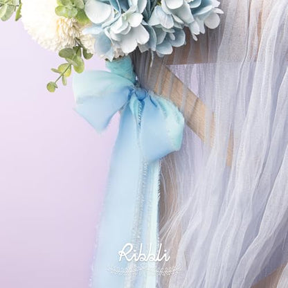 Chiffon Ribbon 1.5 inch x 30 Yard Handmade Silk Ribbon (90 Foot)