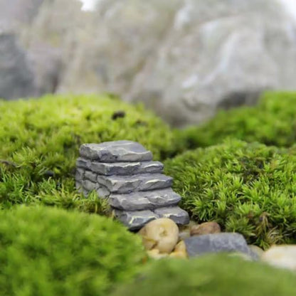 2 Pcs Curved Stone Steps Miniature Fairy Garden Accessories (2 Count)