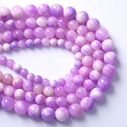 45pcs 8mm Natural Pink Starry Galaxy Persian Jade Gemstone Beads Round Loose Spacer Beads for Jewelry Making DIY Bracelets Necklaces 15"