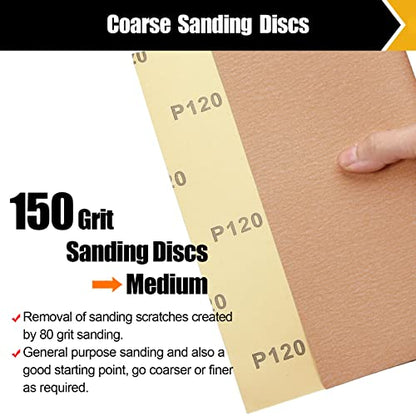 150 Grit Sand Paper 9" x 11" (12 Count)