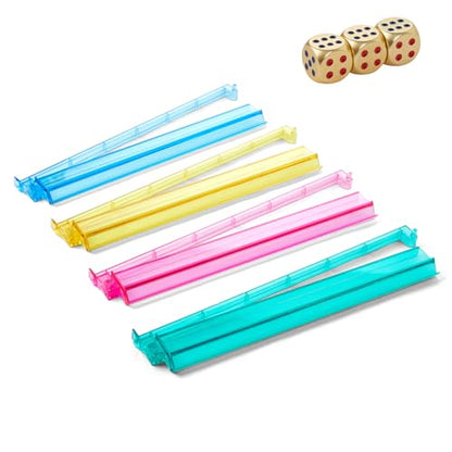 American Mahjong Tile Racks with Pushers (8 Count)