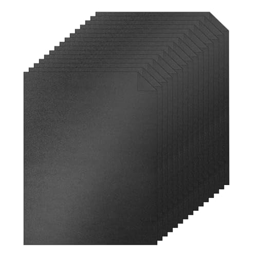 40 Sheets Black Shimmer Cardstock 8.5 x 11 Halloween Cards 75lb (40 Count)