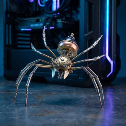 Steampunk 3D Metal Spider Puzzle 140+ Pcs Mechanical DIY Assembly Model Kit 2 (140 Count)