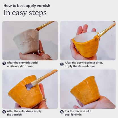 Air Dry Clay Glaze (2.4 Fl Oz)