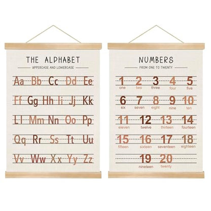Alphabet and Numbers Wall Chart Set of 2 (2 Count)