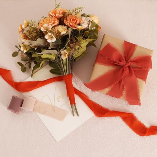 4 Rolls Silk Chiffon Ribbon 1 (4 Count)