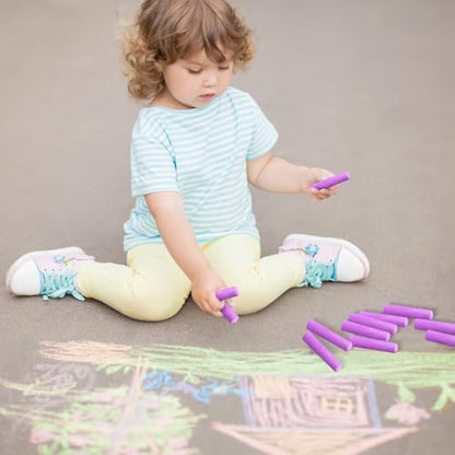 20 Pcs Sidewalk Chalks for Kids Non Toxic Jumbo Chalk for Party Gift Outdoor Art Classroom Play Painting (20 Count)