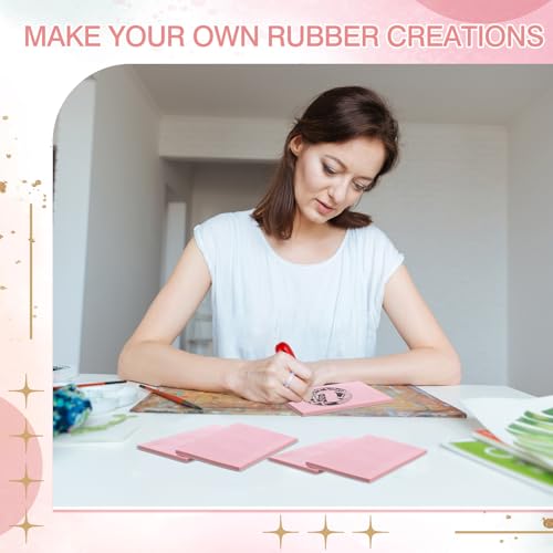 50 Pack Rubber Carving Blocks 4 x 6 Inch (50 Count)