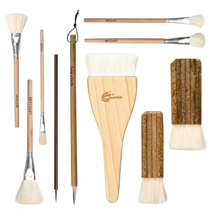 10 Pcs Pottery Glaze Brushes
