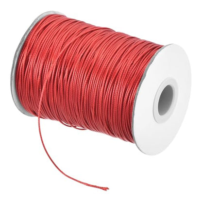 Waxed Cord 1mm Waxed Polyester Cord 175 Yard Wax String for Bracelet Making