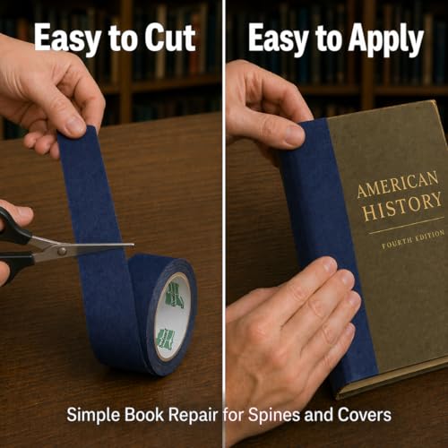 Book Tape 2 Inch Navy Cloth