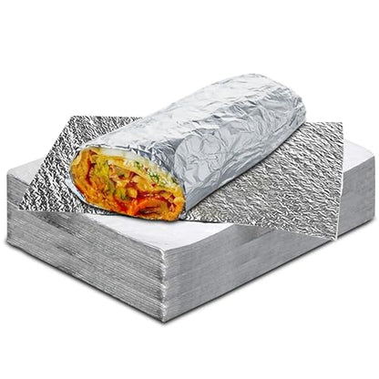 Insulation Sandwich Wrapping Paper Aluminum Foil Sheets (50 Count)