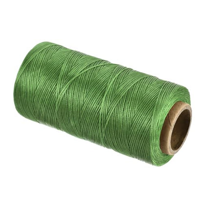 Waxed Thread 197 Yard 1mm 210D Flat Wax Thread Polyester Waxed String for Leather Sewing Hand Weaving Book Binding Home Decoration