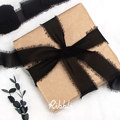 Black Chiffon Ribbon (90 Foot)