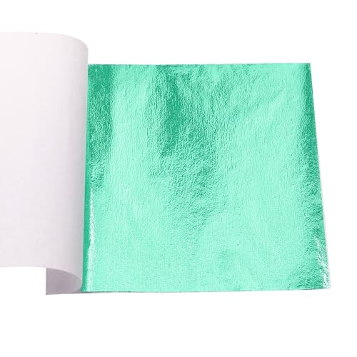 Gold Leaf Sheets 100 PCS Emerald Green Foil
