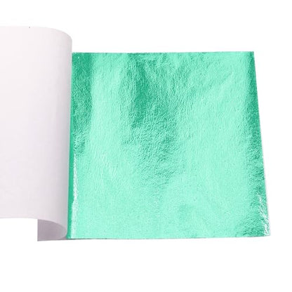 Gold Leaf Sheets 100 PCS Emerald Green Foil