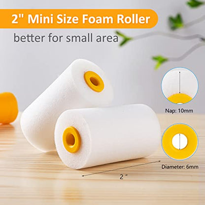 2 Inch Foam Paint Roller Kit