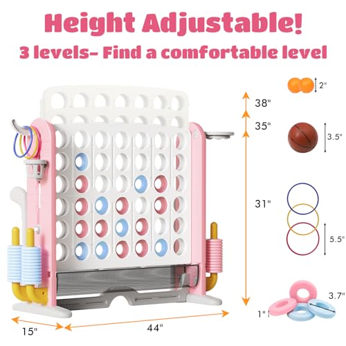 Giant 4 in a Row Connect Game with Mesh Fabric