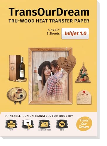 Tru Wood Heat Transfer Paper for Inkjet Printer