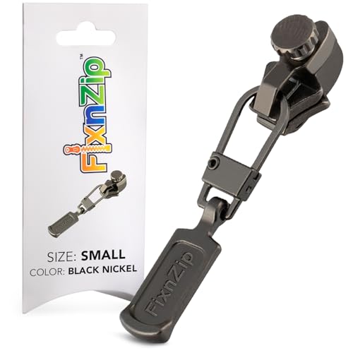 Small Black Nickel Zipper Repair Kit
