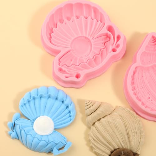 1 Pcs Pearl Shell Cake Decoration Silicone Mold