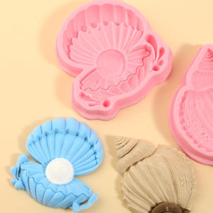 1 Pcs Pearl Shell Cake Decoration Silicone Mold