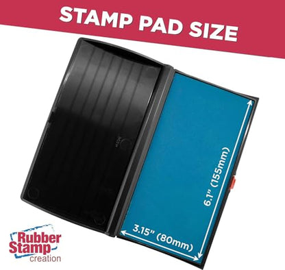 Large Premium Light Blue Ink Stamp Pad