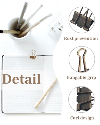 Assorted Binder Clips 0.75