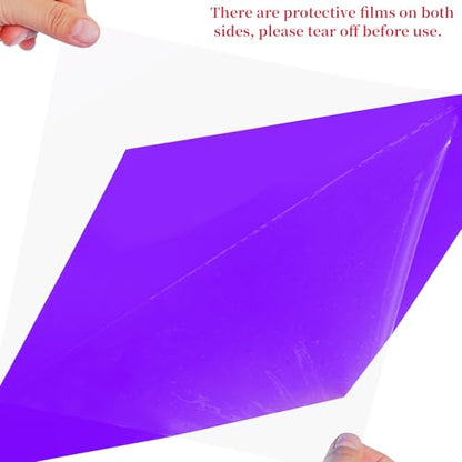 9Pcs Lighting Gels Plastic Gel Light Filter Sheets 11.8 x 11.8 Inch (9 Count)