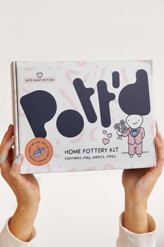 Air Dry Clay for Adults Date Night Special Edition. Beginners Home Pottery Kit. DIY Craft Kit for Adults. Kit Includes
