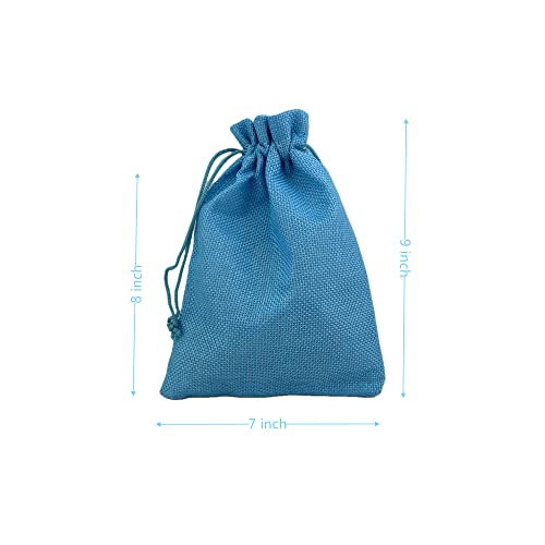 Pack of 25 Burlap Gift Bags with Drawstring Linen Jewelry Pouches Wedding Hessian Jute Bags for Birthday and Treat Pouches Party Wedding Favors Gift