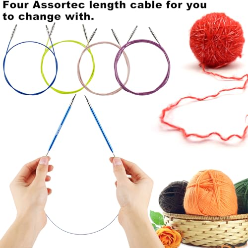 Interchangeable Circular Knitting Needles Set