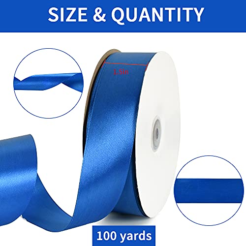100 Yard Royal Blue Satin Ribbon 1