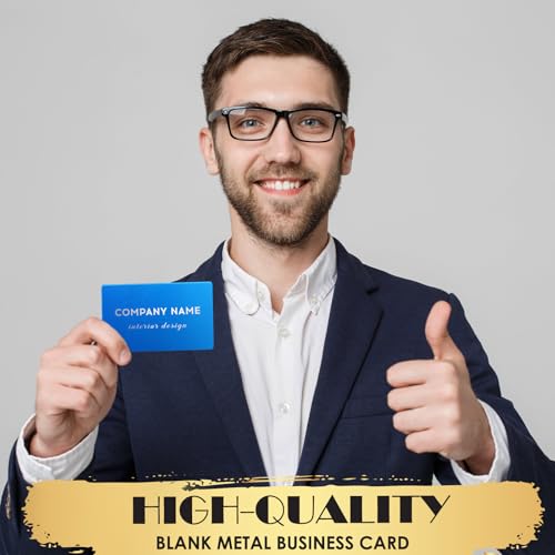 100 Pcs Metal Business Cards Aluminum Laser Engraving Blanks