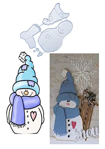 Metal Cutting Dies DIY Merry Christams Embossing Stencil Template Scrapbooking Card Making Mold Photo Album Arts Crafts Tools (6 Count)