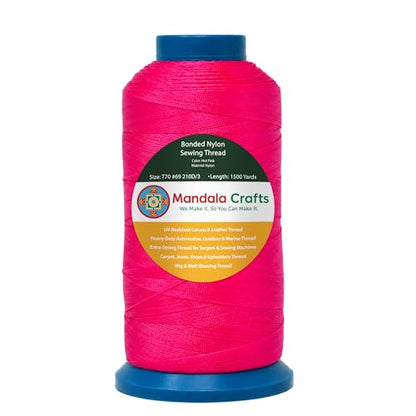 Size 69 210D T70 Hot Pink Bonded Nylon Thread (4500 Foot)