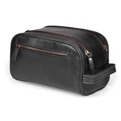 Leather Toiletry Bag for Men