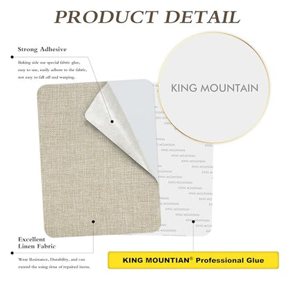 Coarse Linen Repair Patches (3.33 Sq Ft)